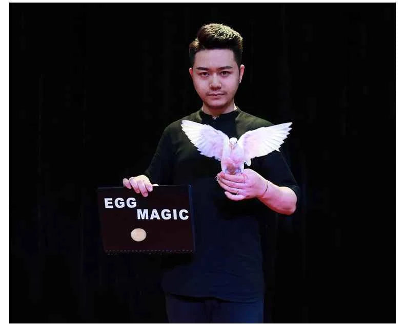 Magic Tricks Eggs Give Birth to Pigeons Wonderful Gimmick Stage Magic For Annual Party Adults Magia Toy Black Book Magic Props