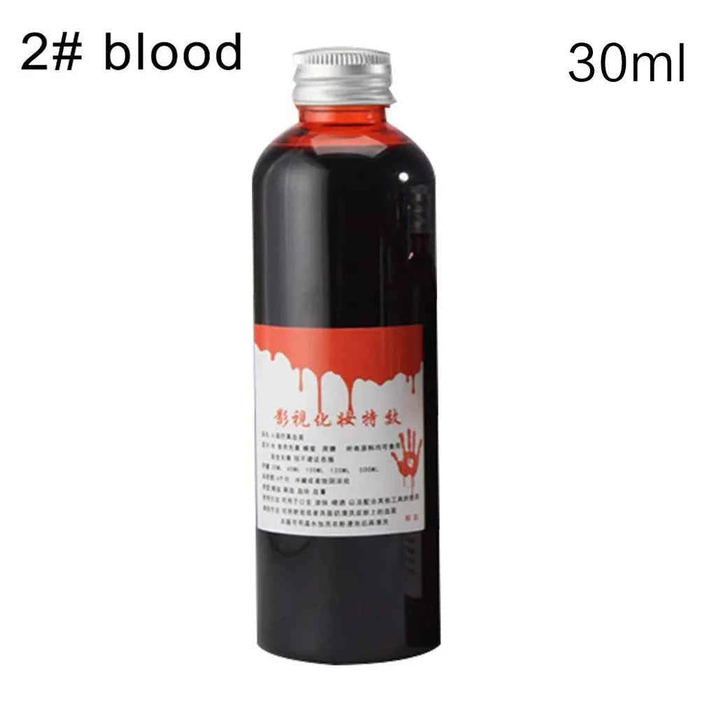 30/60/100ML Halloween Props Plasma Horror Fake Blood Gel Props Halloween Emulation Makeup Blood Cosplay Prank Fake Blood Props