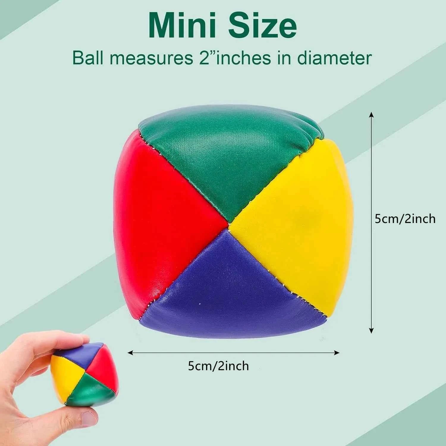 6 PCS Juggling Balls for Beginners Soft Juggle Ball Kit Easy-to-Handle Mini Juggling Balls Perfect for Fun and Stress Relief - Big Tim's Magic Emporium