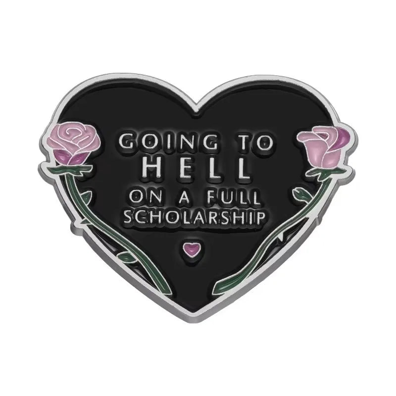 Funny Humorous Phrase Enamel Pins Creative Geometric Positive Quotes Brooches Lapel Badge Fashion Jewelry Gifts For Friends - Big Tim's Magic Emporium