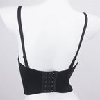 The Stardust Prism Siren – Glitter Crystal Bustier Corset Crop Top