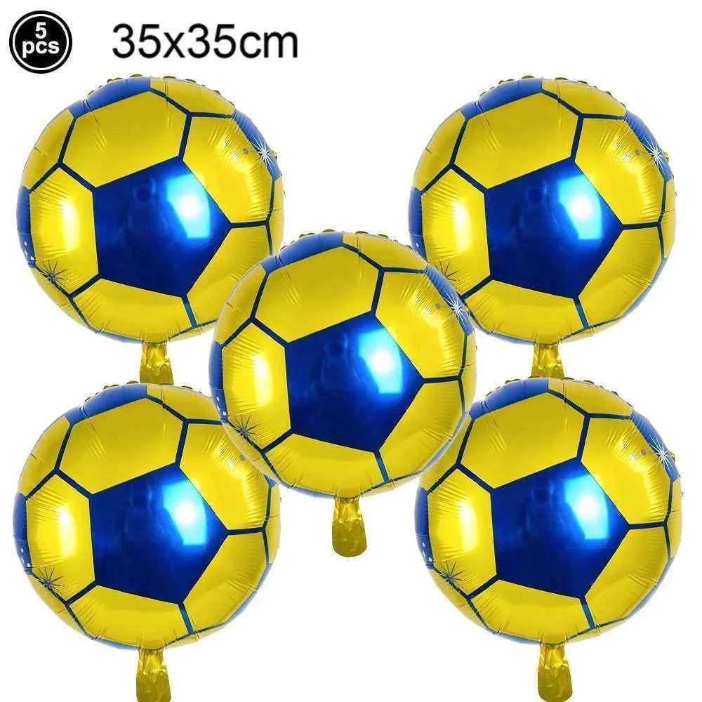 Soccer Party Decoration Balloons Soccer Balls Football Sneakers Trophy Foil Balloons for Birthday Sports Theme Party Supplies