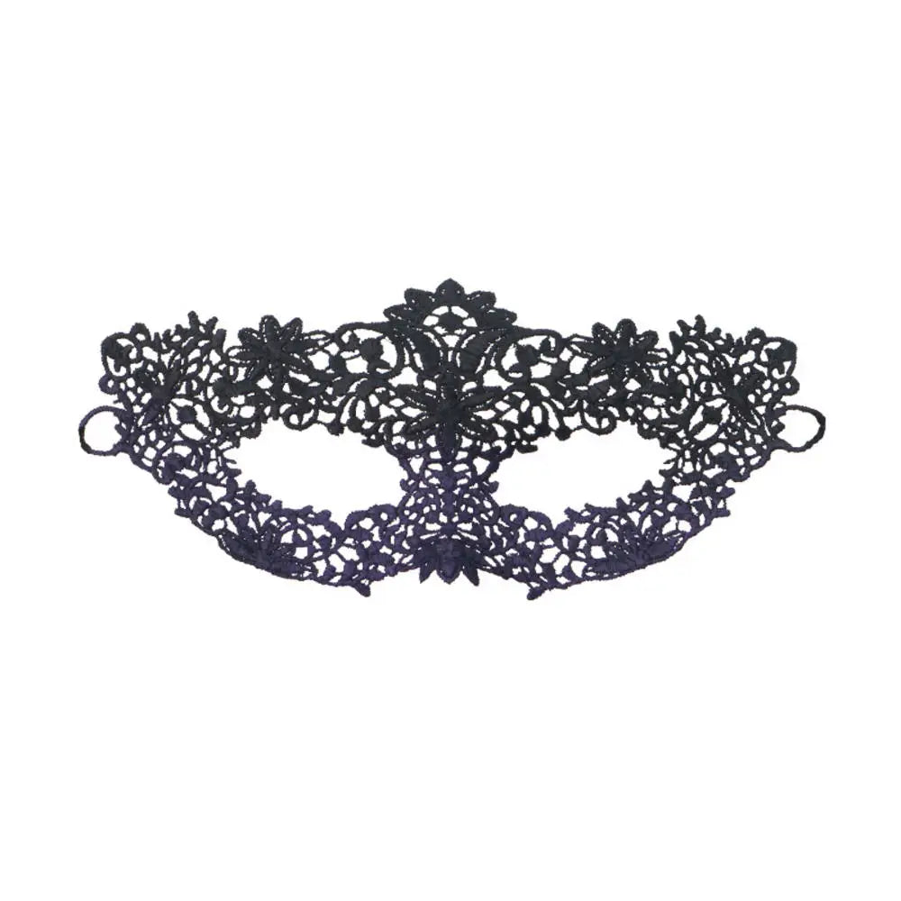 Makeup Ball Hollow Lace Face Mask With Ribbon Princess Masquerad Cosplay Prom Props Costume Female Sexy Diamonds Eye Mask