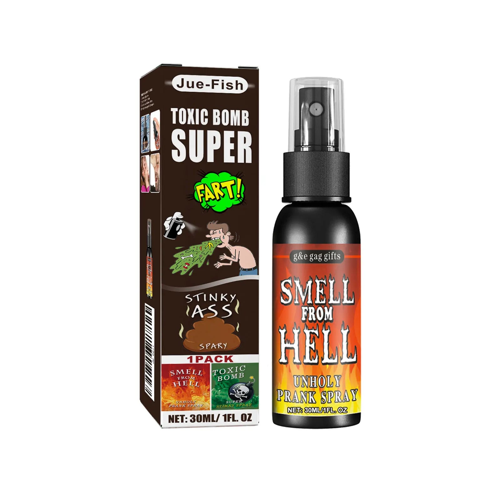 Novelties Liquid Fart Gag Prank Joke Spray Can Stink Bomb Smelly Stinky Gas Joke Sprinkle Prank Family Entertainment Supply - Big Tim's Magic Emporium