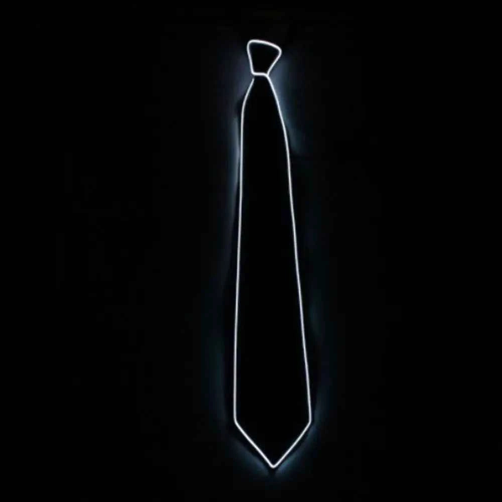 Shirt Fashion Stage Props Business Party For Women EL Wire Neon Gift For Men Glowing Tie Neck Ties Luminous Tie LED Tie
