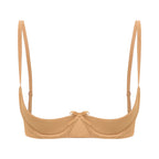 Satin Underwire Half-Cup Push-Up Bra