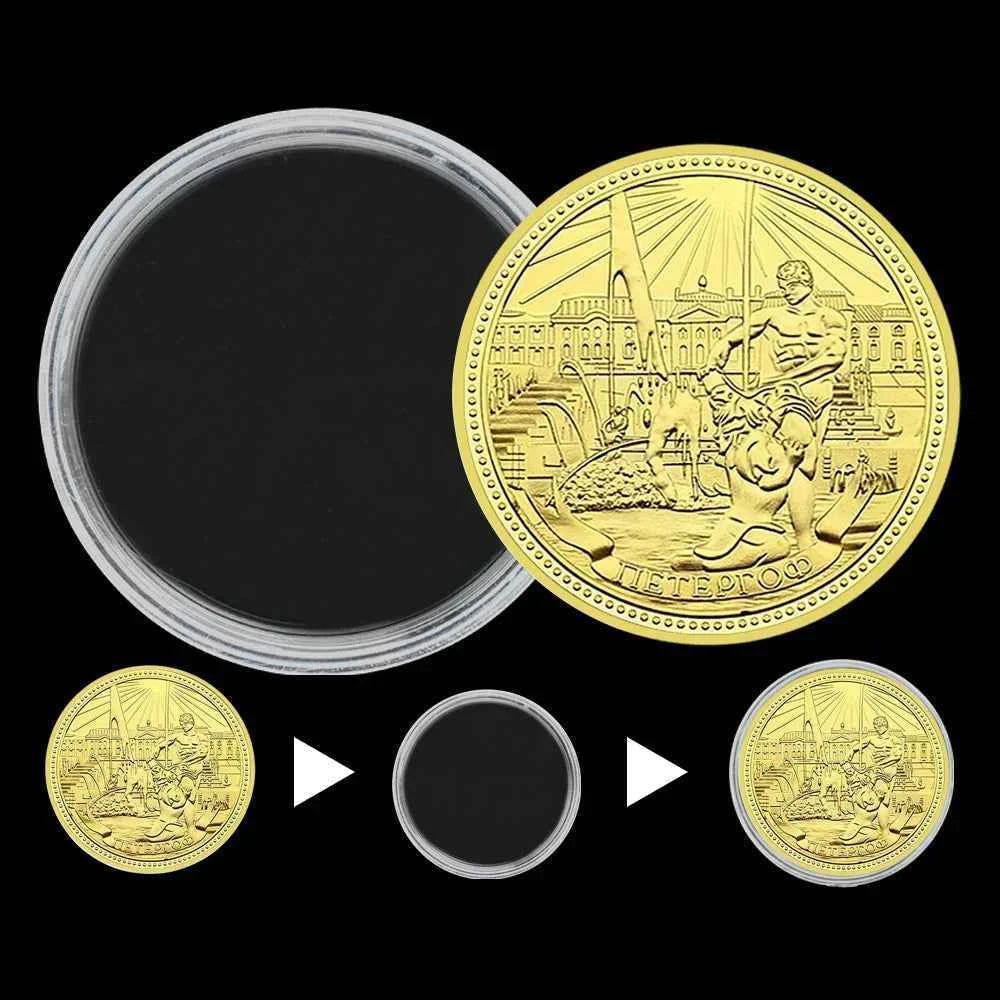 Russian Commemorative Coin Metal Medal Moscow Kremlin Poccnr Challenge Coin Holiday Gift Collection Customized Wholesale