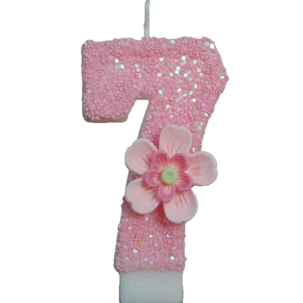 Birthday candle creative digital birthday cake ornament girl children's atmosphere decoration