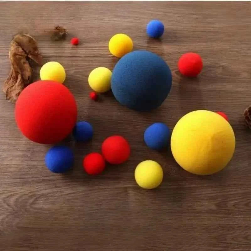 50pcs Super Sponge Ball (3.5/4.5cm Available,Multicolor) Magic Tricks Apearing Magica Stage Illusion Classic Toys Magician Games - Big Tim's Magic Emporium