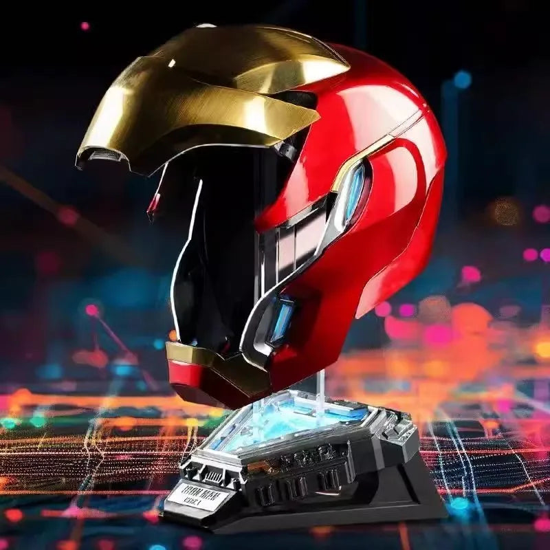 New Mechahead Mk50 Jarvis Iron Man Helmet Luminous Voice Control Deformable Electric Opening Halloween Cos Mask Male Toys Gifts - Big Tim's Magic Emporium