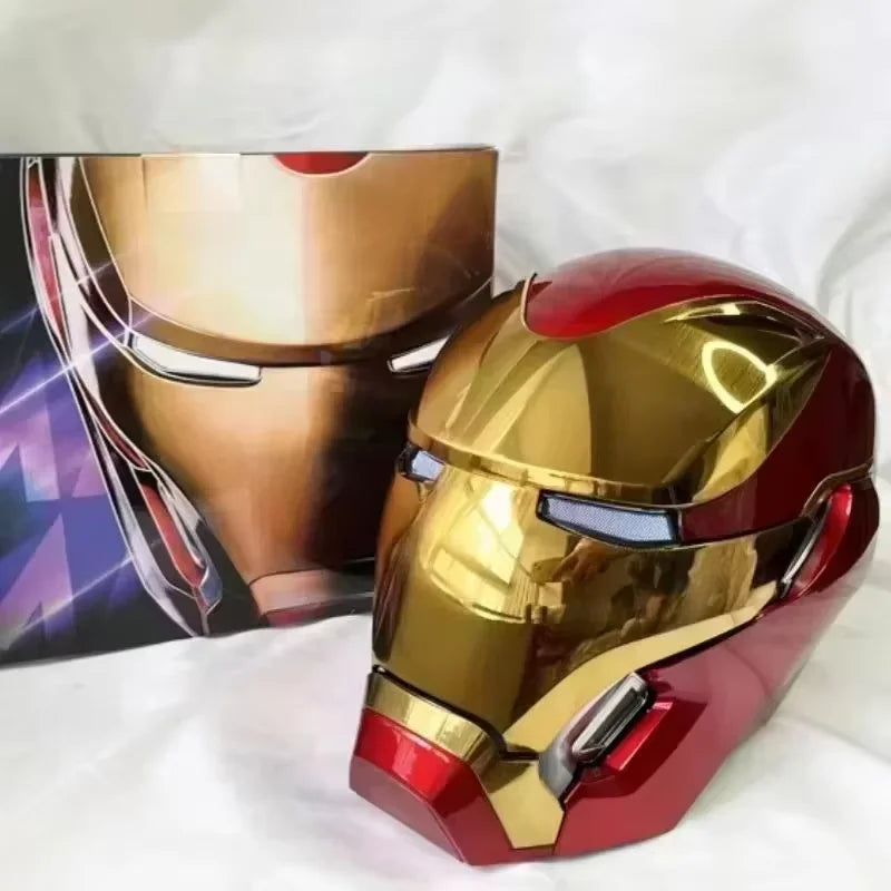 New Mechahead Mk50 Jarvis Iron Man Helmet Luminous Voice Control Deformable Electric Opening Halloween Cos Mask Male Toys Gifts - Big Tim's Magic Emporium