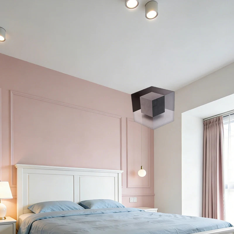 Optical Illusion Wall Art – 3D Corner Wall Decal – Impossible Corners Inspired Peel And Stick Removable 3D Wall Art