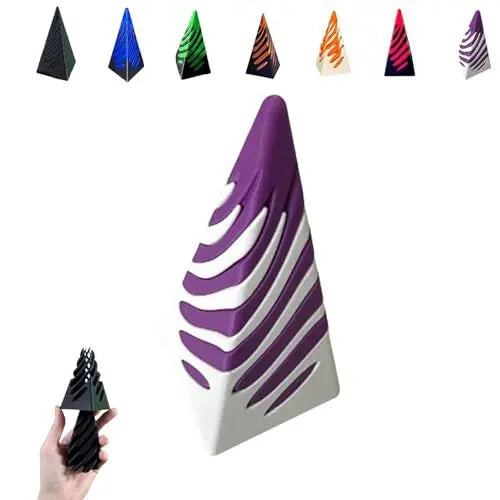 Impossible Pyramid Passthrough Sculpture - 3D Optical Illusion Art Decor