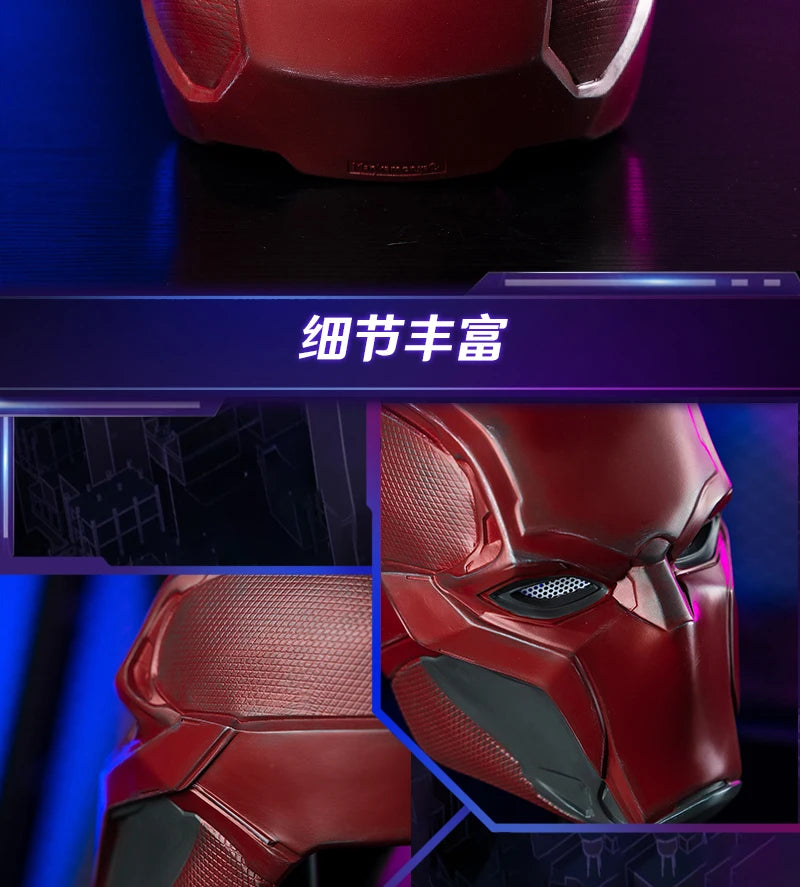 Anime Hero Cosplay Red Helmet With Lining Cushion Super Cosplay Mask Props for Men Women Daily Gifts Birthday Gift Christma - Big Tim's Magic Emporium