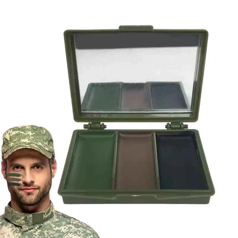 3 Colors Army Fans CS Shooting Face Paint Camouflage Oil Men Women Outdoor Military Training Hunting Tactical Football Gear