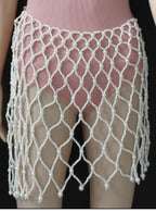 The Stardust Empress Royale – Handmade Imitation Pearl Body Chain & Skirt Set