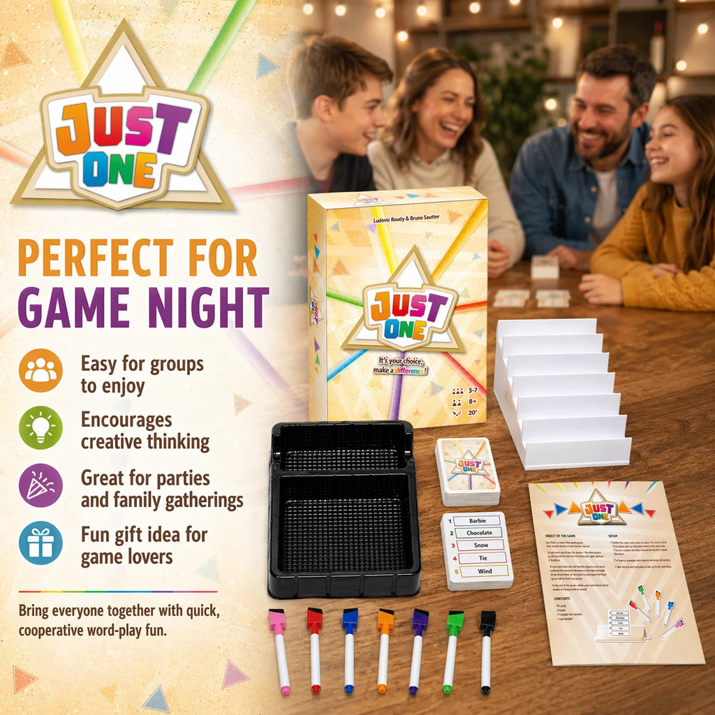 Just One Cooperative Board Game - Party Word Guessing Game for Families & Friends,3-7 Players, Easy to Learn Award Winner - Big Tim's Magic Emporium