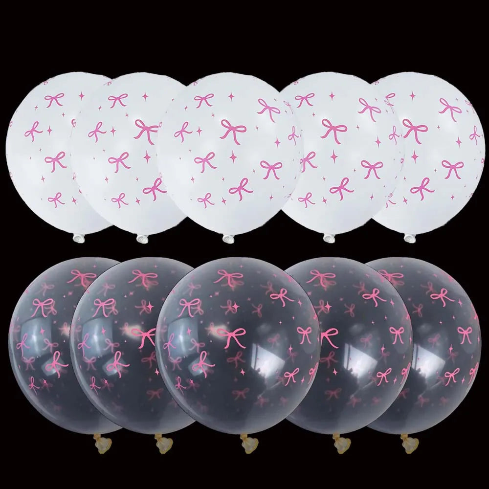 Bow Party Honeycomb Centerpieces Pink Bow Birthday Decorations Bow Baby Shower Decor Coquette Birthday Decorations