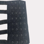 Studded Denim Bustier Crop Top Studded Punk Style Stage Costume Top