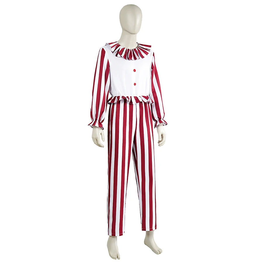 Clown Cosplay Costume New Movie Clown in A Cornfield Cosplay Jumpsuit Terror Play Outfit Kid Adult Halloween Party Clown Clothes - Big Tim's Magic Emporium