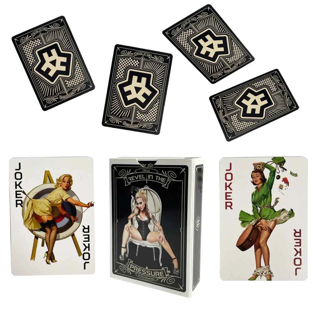 1Set Playing Cards Vintage Sexy Beautiful Lady Playing Cards Printing Board Game Poker Cards interesting Poker for Entertainment