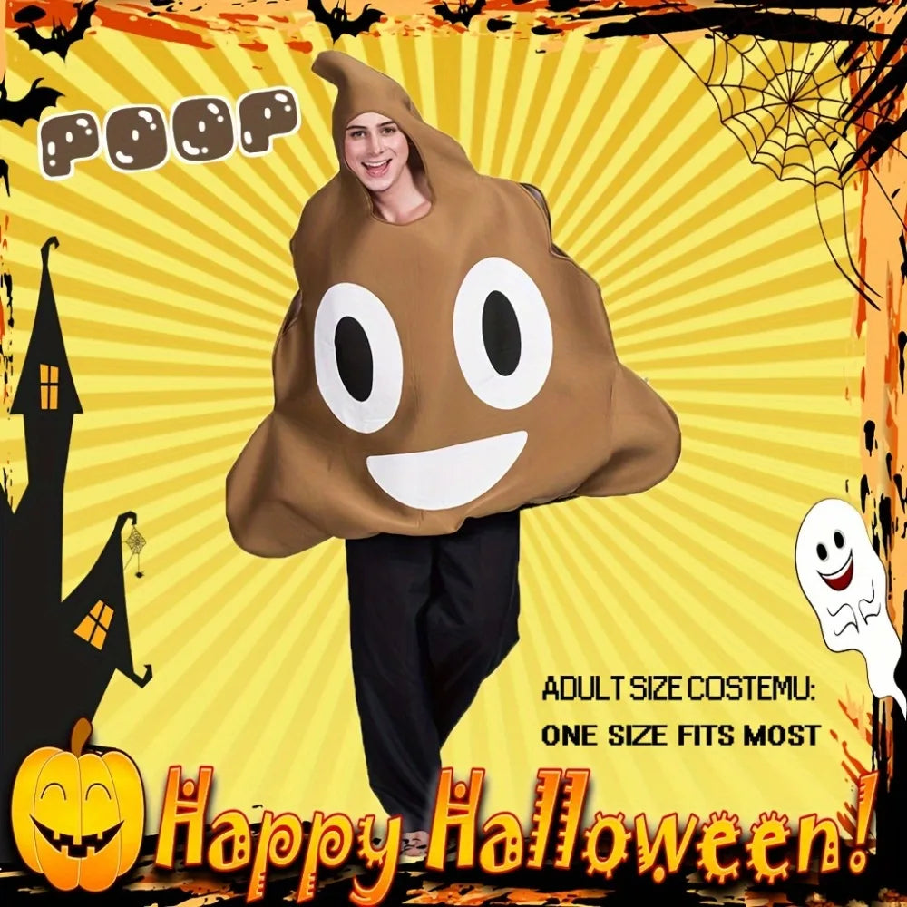 funny poop costume - polyester - fun and innovative costume, suitable for Halloween, and various parties fits most adults