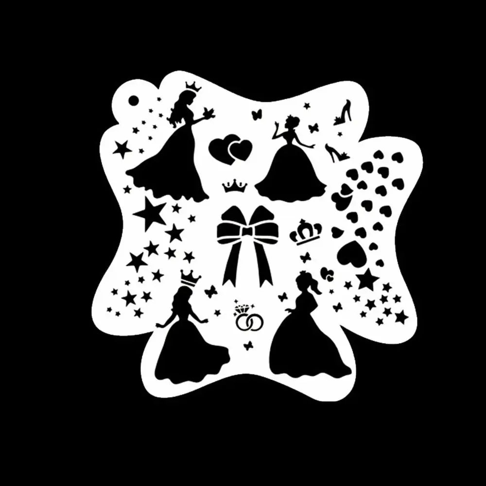 Face Paint Stencils Professional Body Art Paint Stencils Reusable for Adults Kids Easily Use Templates for Parties Makeup Tools