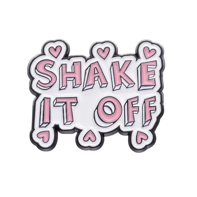 Funny Humorous Phrase Enamel Pins Creative Geometric Positive Quotes Brooches Lapel Badge Fashion Jewelry Gifts For Friends - Big Tim's Magic Emporium