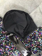 Women's Sequin Dance Bodysuit Costume for Dai & Chinese Folk Dance
