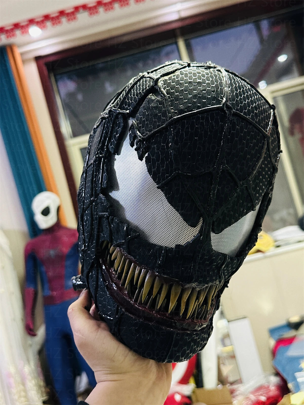 Venom 3: The Last Dance Venom Mask with Opened Mouth 1:1 Customizable Wearable Venom Helmet Movie Prop Halloween Cosplay Helmet - Big Tim's Magic Emporium