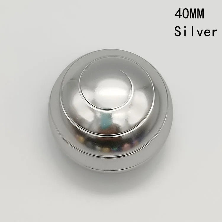 Metal Spherical Gyroscope Optical Illusion Fidget Toy Portable Desk Stress Relief Hypnosis Finger Spinner Gift for Adults Kids