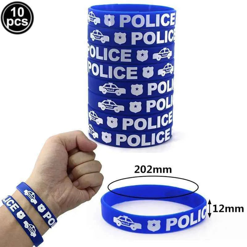 10pc Police Cupcake Toppers Policeman Birthday Cupcake Picks Police Cake Decors Baby Shower Police Theme Birthday Party Supplies