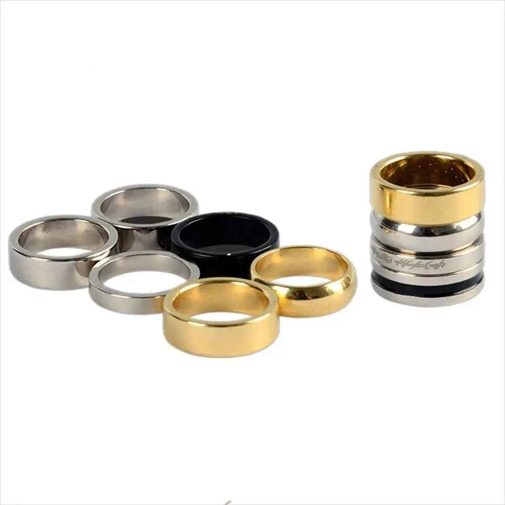 Magic Tricks Magnetic Magic Ring Gold Silver Plate Circular Arc Wizard PK Ring Performance 18mm/19mm/20mm/21mm Magician Ring - Big Tim's Magic Emporium