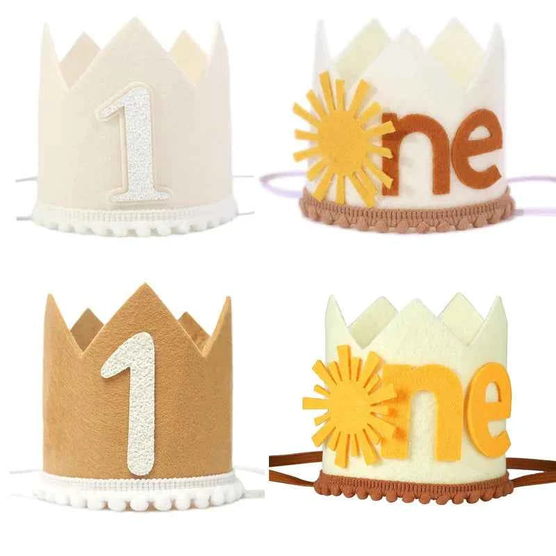 1st Birthday Party Decoration Sun's Birthday Crown Happy Birthday Party Decoration Hat