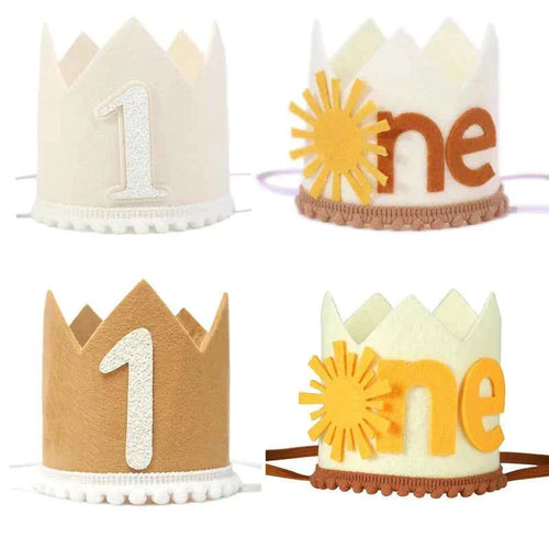 1st Birthday Party Decoration Sun's Birthday Crown Happy Birthday Party Decoration Hat