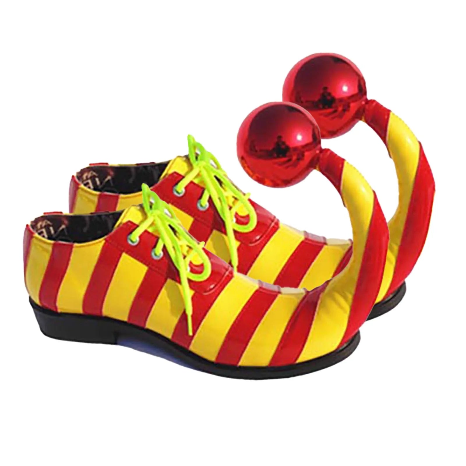 Adults Halloween Clown Cosplay Shoes with Red Ball Carnival Theme Party Funny Circus Club Role Play Performance Accessories - Big Tim's Magic Emporium