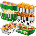 36 Pcs Soccer Party Favors Large Soccer Plates Paper Trays Serving Tray Soccer Party Nachos Food Boats Disposable Soccer Bowls - Big Tim's Magic Emporium