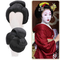 Top Quality Black Geisha Hair Product Women Japanese Kimono Accessories Halloween Cosplay Headdress Masquerade Carnival Party - Big Tim's Magic Emporium