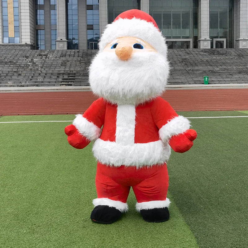 Inflatable Santa Claus Snowman Deer Mascot Costume Adult Fancy Dress Christmas Party Kawaii Mascot Costume Carnival Costumes - Big Tim's Magic Emporium