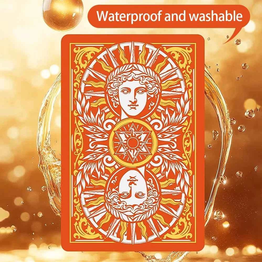 Creative Collection Playing Cards Vintage Classic Poker PVC Waterproof Deck of Cards  for Parties, Gatherings and Collections