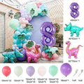 91pcs/Set Dinosaur Arch Garland Kit Animal Foil Balloon Childrens Birthday Party Decoration Supplies Air Globos Kids Toys Ball