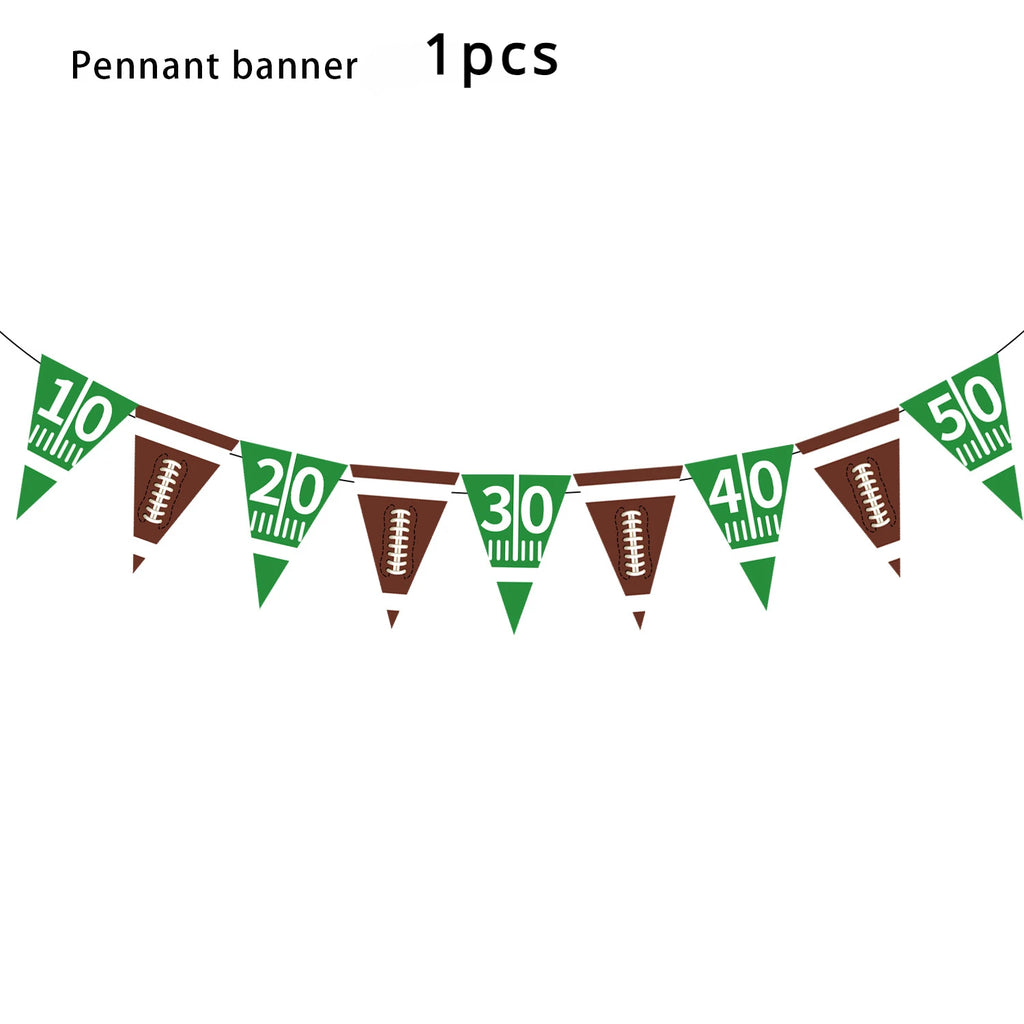 Super Bowl Rugby American Football Children's Birthday Party Paper Decoration Party Supplies Party Supplies Party Decorations - Big Tim's Magic Emporium