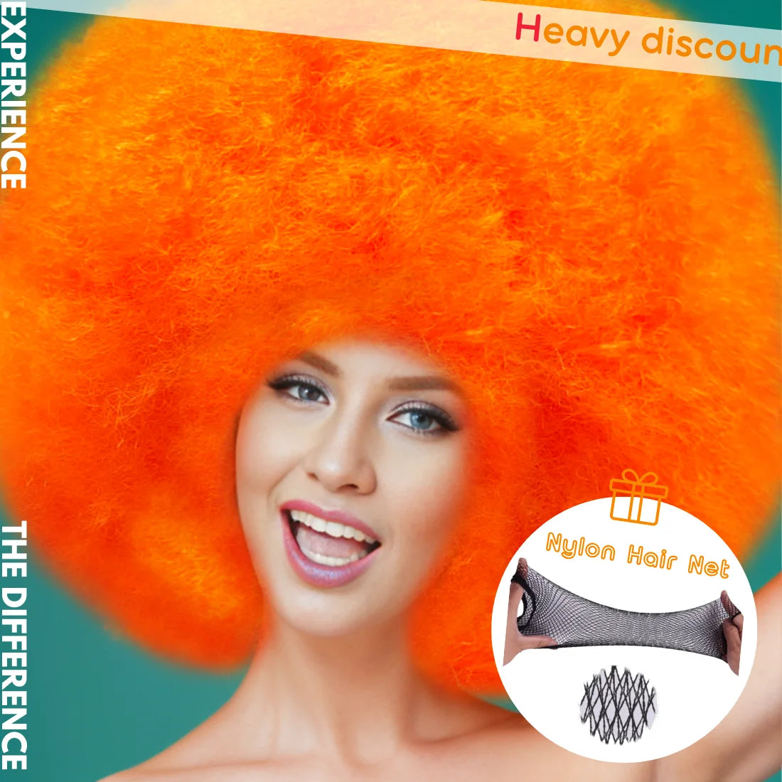 Afro Clown Cosplay Wigs for Women Black Cap Big Top Football Fans Wigs Halloween Adults Unisex Synthetic Hair Black Men Curly - Big Tim's Magic Emporium
