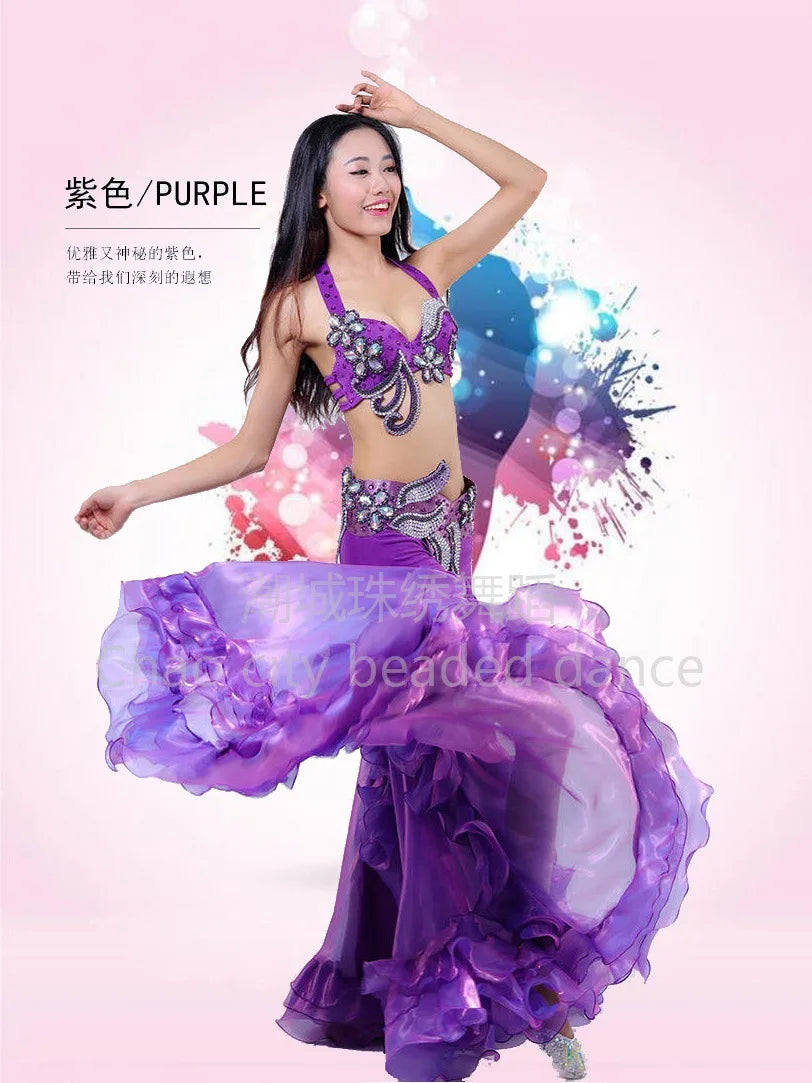Customized Halloween Belly Dance Costume Set | Exotic Dancewear with Big Skirt - Big Tim's Magic Emporium