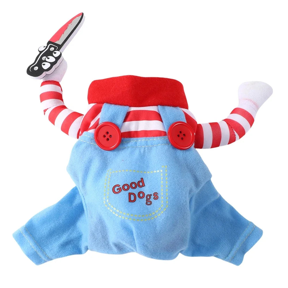 Pet Dog Cosplay Costume For Small Medium Dogs Cats Funny Party Dress Up Puppy Clothing Halloween Kitten Outfits Bulldog Jacket