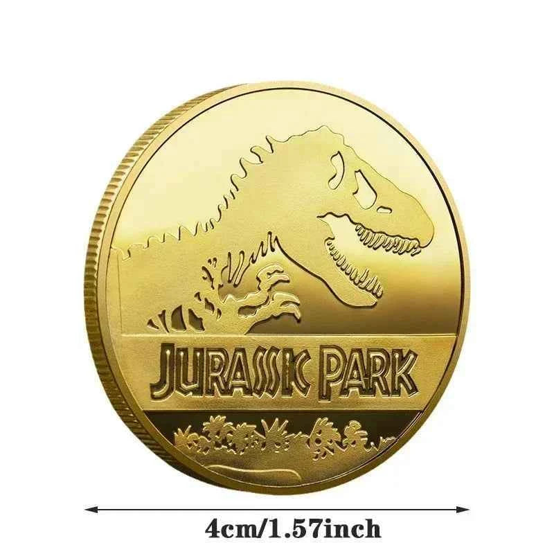 Souvenir Coin REPLICA Commemorative Coins Medallion Badges Coins Jurassic Park Dinosaurs Coins