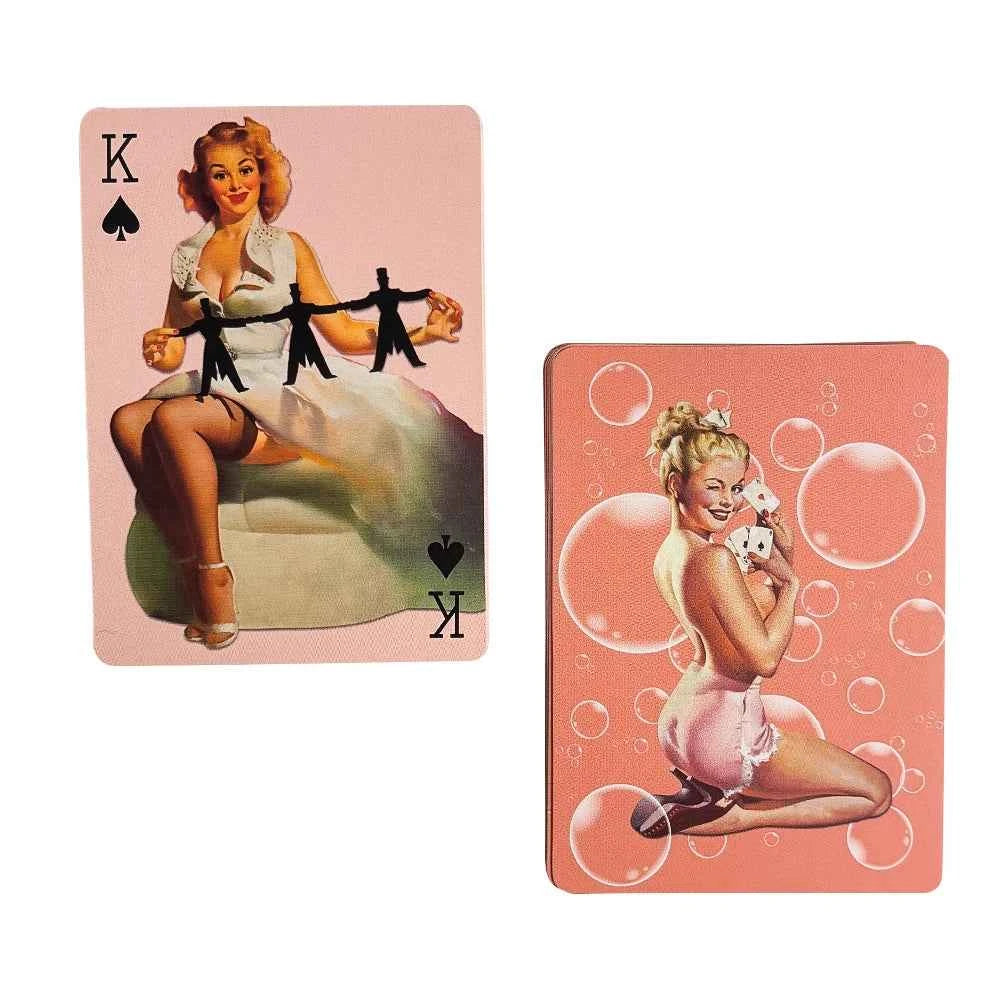 Pin-up Girls Playing Cards Vintage Classic Poker Deck of Cards All Different for Parties, Gatherings and Collections