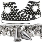 Metal Cone Studs & Spikes Screwback Rivets for Leathercraft, Clothes & DIY Hardware