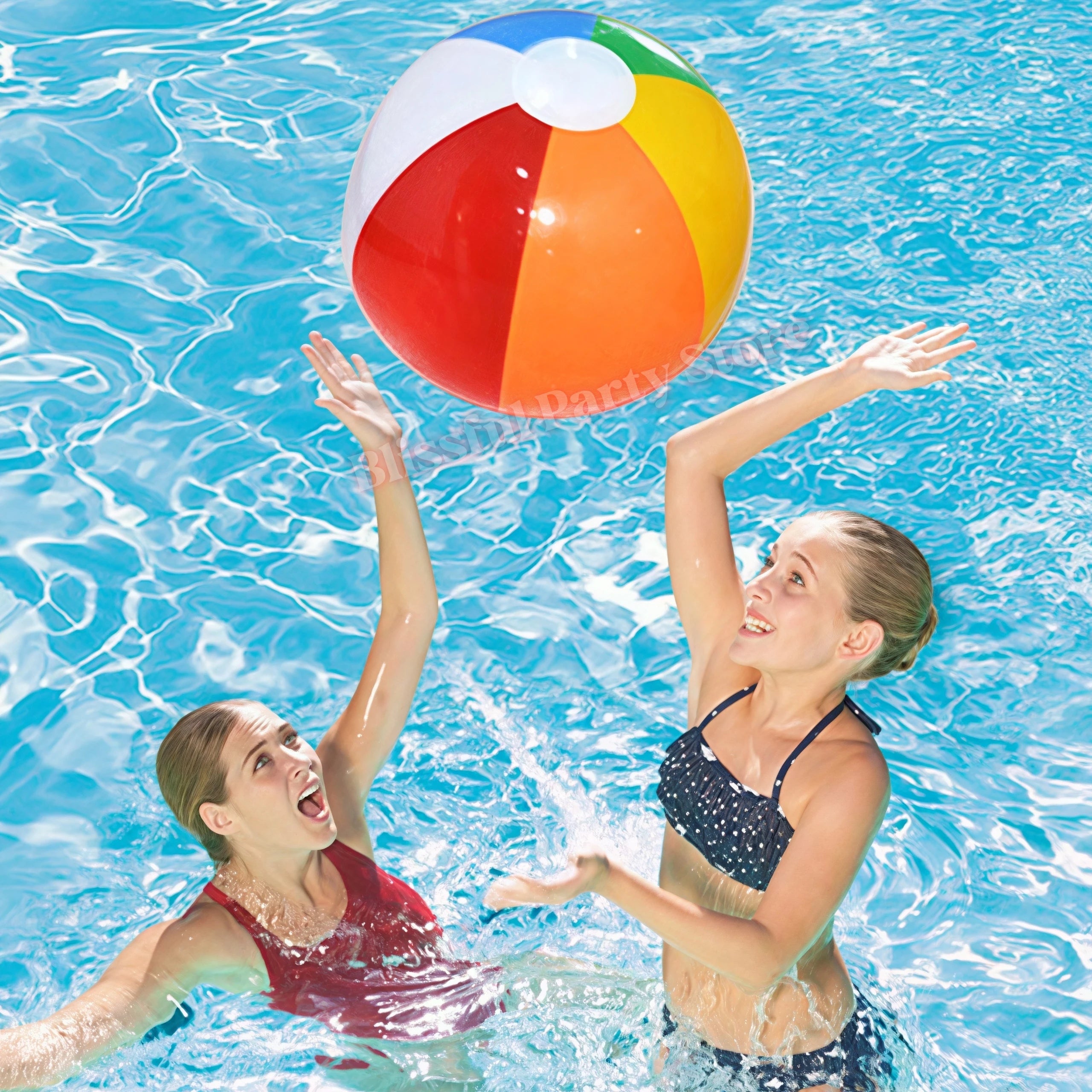 Inflated Large Pvc Soccer Ball Football Beach Balloons Water Party Swimming Pool Kindergarten Outdoor Games Supplies Party Props