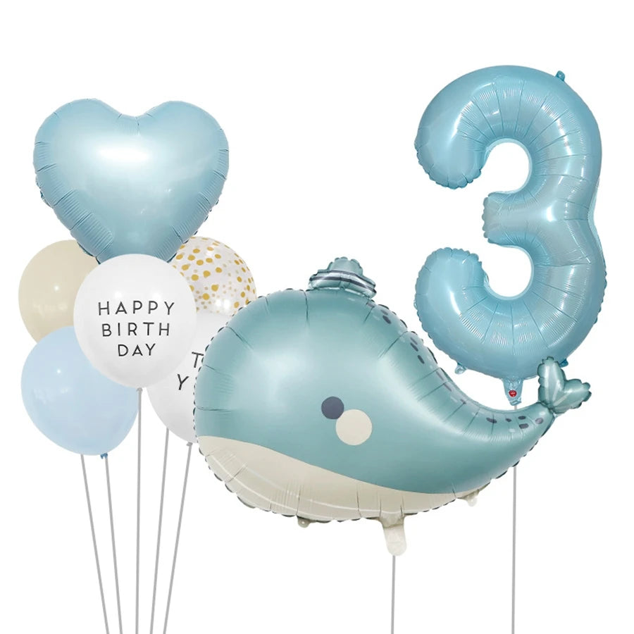Baby Shower Decorations Number Balloons Birthday Party Decorations Kids Aluminium Foil Ballon Wedding Party Supplies Globals